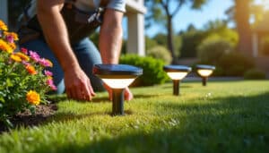 découvrez comment installer un éclairage solaire de sol solide et durable, parfaitement adapté aux zones à passages fréquents, pour une allée lumineuse et résistante aux intempéries.