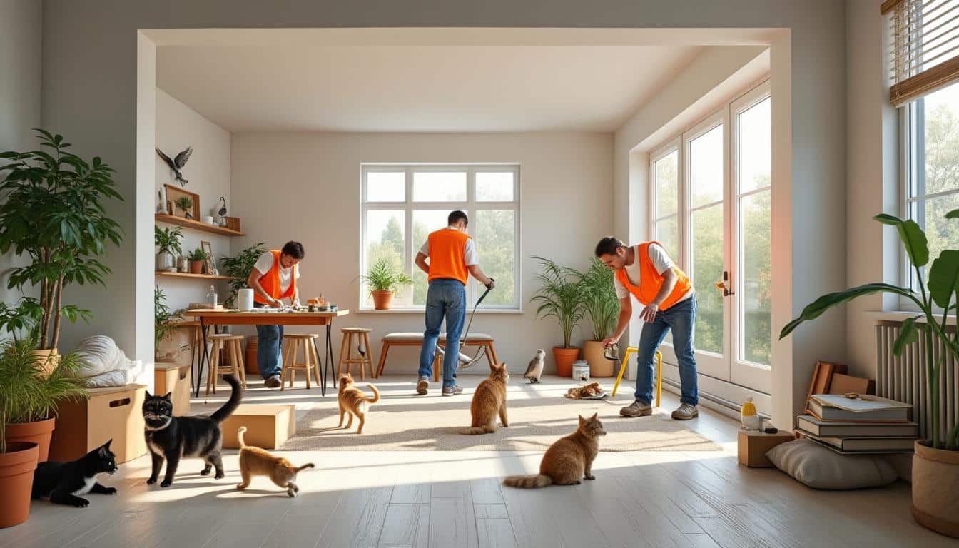 découvrez comment organiser efficacement vos travaux de rénovation dans une maison avec des animaux, en tenant compte de leur bien-être et en minimisant les perturbations.