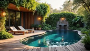 découvrez comment créer un espace détente zen autour de votre piscine en utilisant des matériaux recyclés pour un jardin écologique et apaisant.