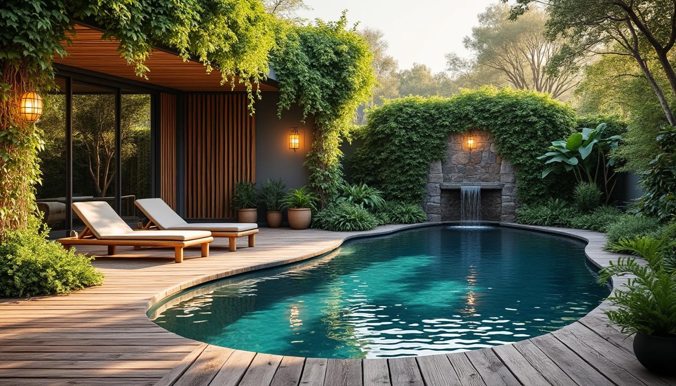 découvrez comment créer un espace détente zen autour de votre piscine en utilisant des matériaux recyclés pour un jardin écologique et apaisant.