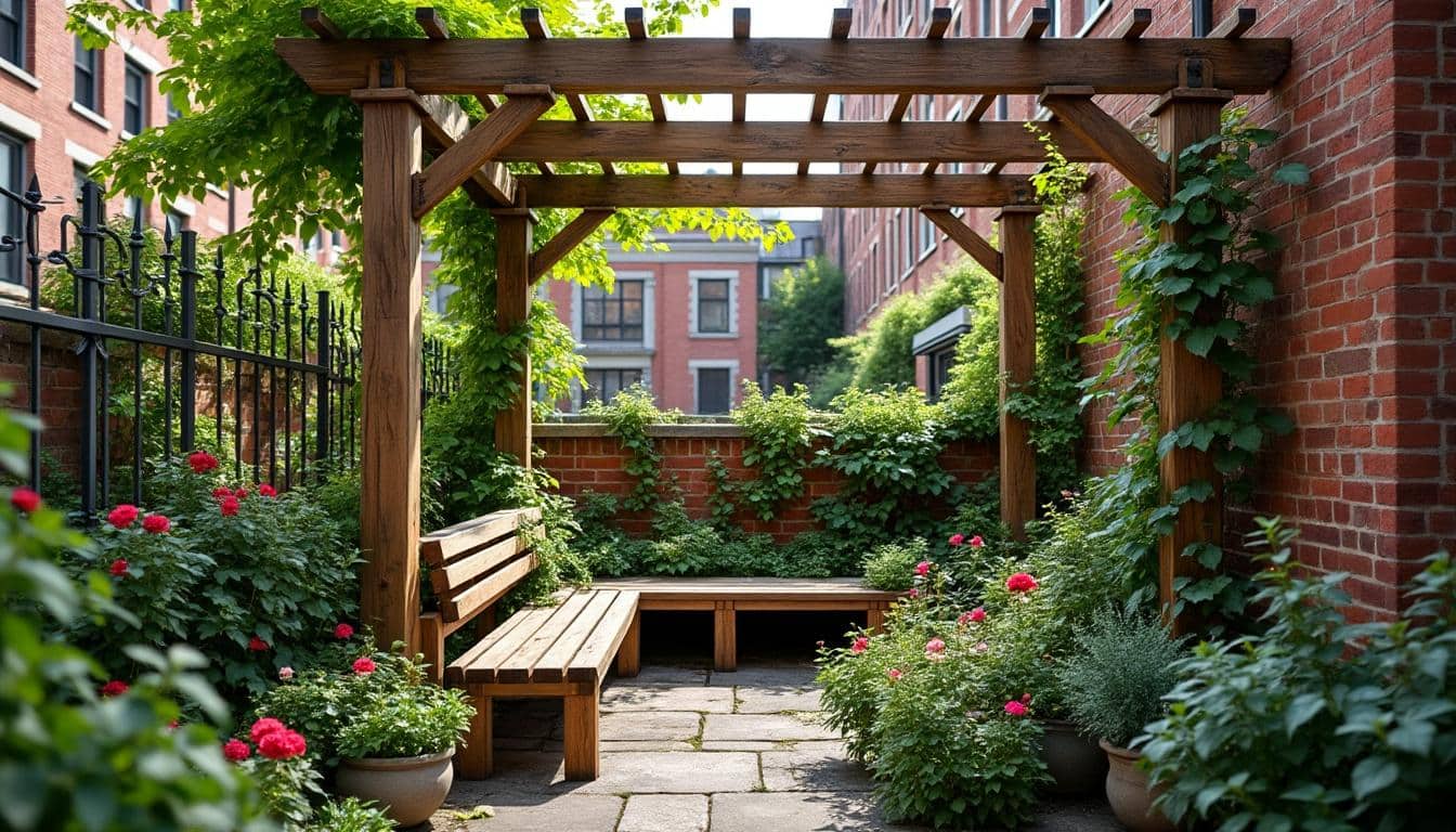 découvrez comment intégrer une pergola auto-construite dans un petit jardin urbain pour maximiser l'espace et créer un coin détente personnalisé.