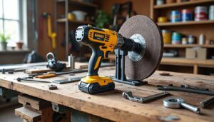 apprenez comment transformer facilement une perceuse en touret à meuler maison grâce à notre guide étape par étape. une solution économique et pratique pour vos travaux de meulage.