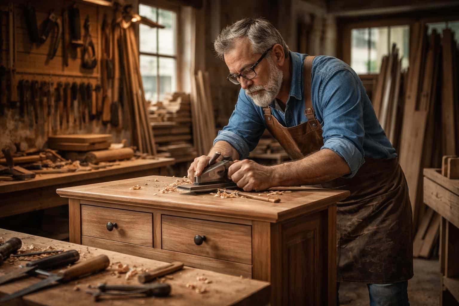 d&eacute;couvrez comment un &eacute;b&eacute;niste exp&eacute;riment&eacute; cr&eacute;e des meubles uniques alliant savoir-faire traditionnel et design personnalis&eacute; pour votre int&eacute;rieur.